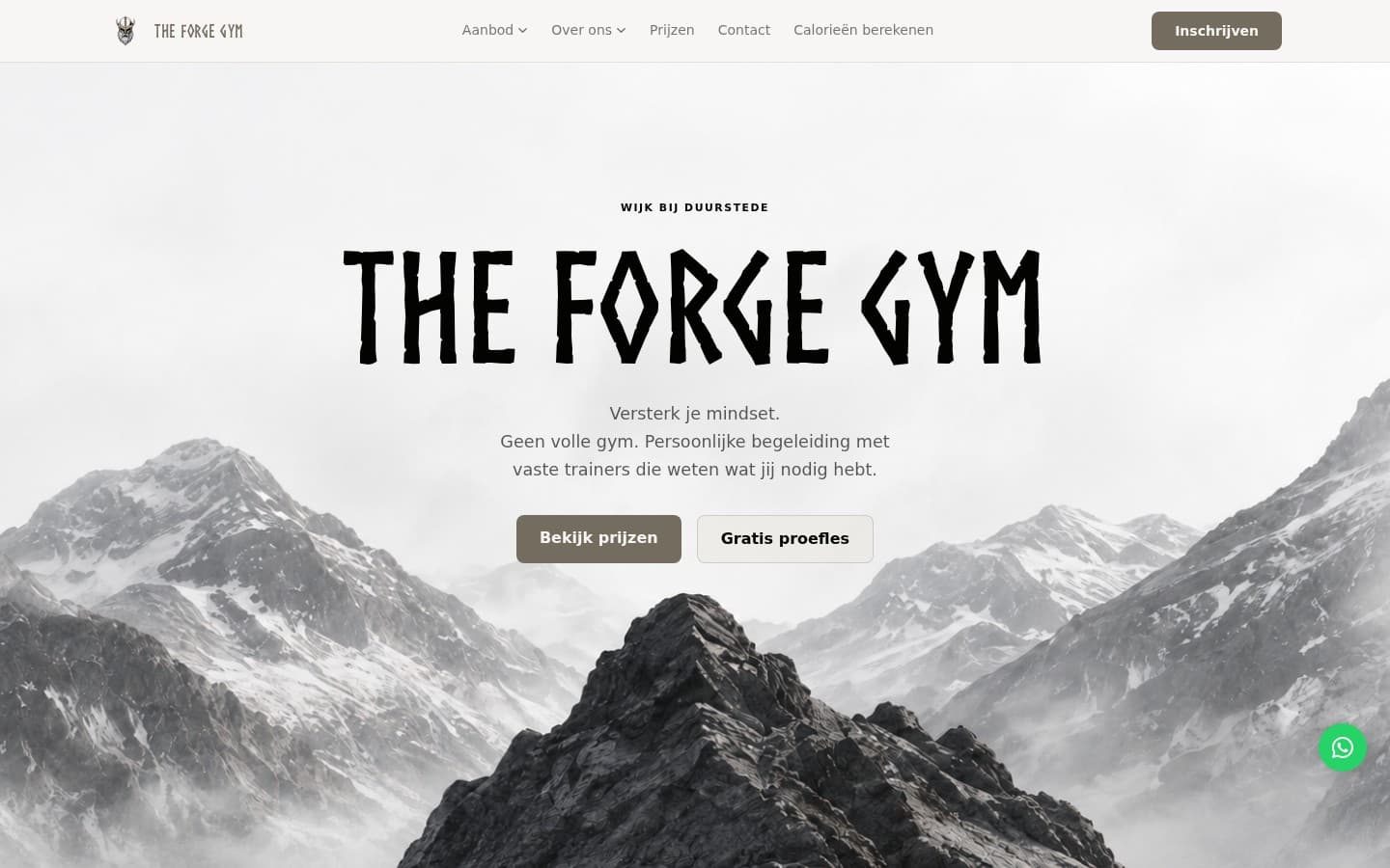 The Forge Gym website